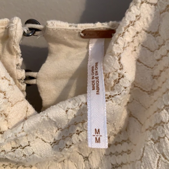 Free People Cream/White Lace Dress - Medium - Picture 7 of 9